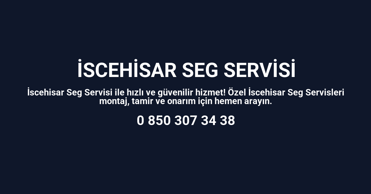 İscehisar Seg Servisi